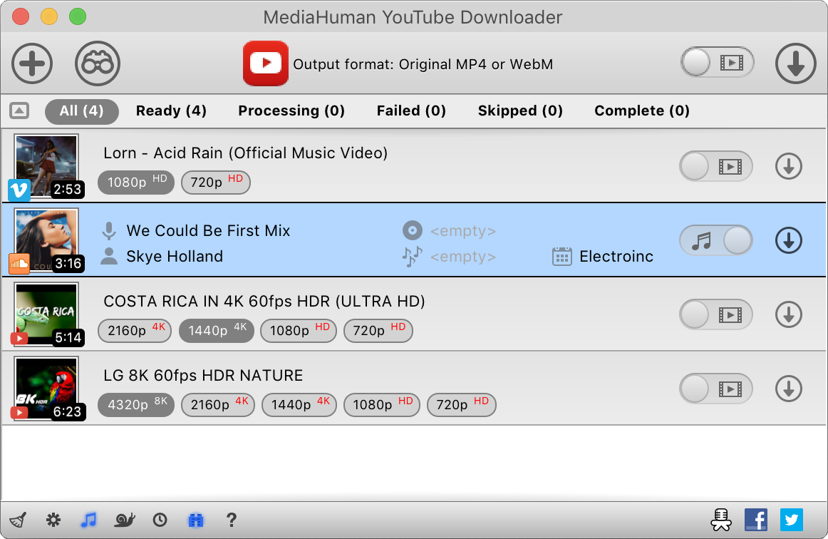 YouTube Downloader Mac OS X